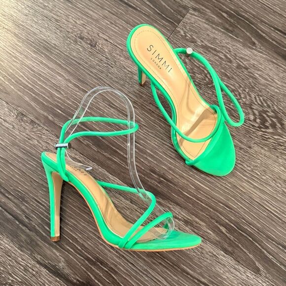 Simmi London Cassie Strappy Toggle Heels - Picture 1 of 5